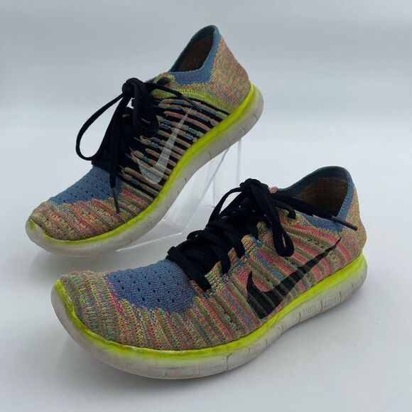 Nike Shoes - Nike Free RN Flyknit Multicolor Running Shoes